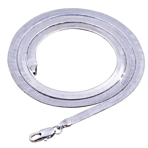 NEW 20” 925 STERLING SILVER SNAKE CHAIN NECKLACE, NICE NECKLACE, CUTE NECKLACE - Picture 4 of 6